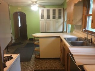 larger view from entry before remodel